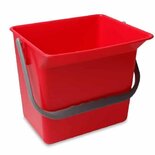 Rode Kunststof Emmer | 6 Liter | Robuust & Duurzaam