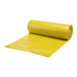 LDPE Afvalzakken Geel 70x110cm | 120L | T80my | 250 stuks – Sterk, scheurvast & milieubewust