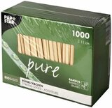 Roerstaafjes Papstar Bamboe – 110x3mm | FSC Houten Roerstaafjes 1.000 Stuks