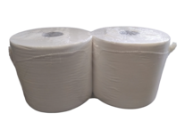 Poetspapier Midimax | 1-laags | Wit | 700 meter x 24 cm | 2 rollen