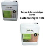 Naloda® Terras- & Gevelreiniger - Buitenreiniger PRO | Groene aanslag verwijderen zonder schrobben | Concentraat | 5 liter 