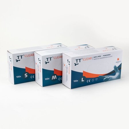 Vinyl handschoenen | Medica Europe | Licht gepoederd