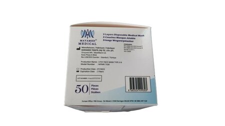 Mondkapjes | Type IIR | 50 stuks