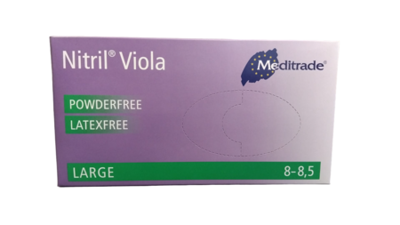 Nitril Handschoenen Paars – Meditrade Viola | Professionele Handschoenen | 100 stuks | Latexvrij
