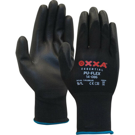 Werkhandschoenen Oxxa | PU-FLEX | Zwart | Per Paar